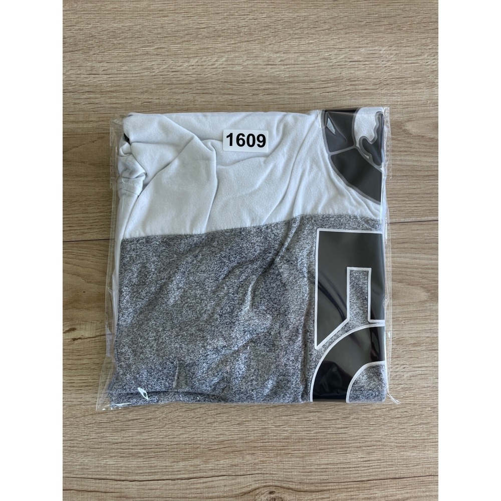 Ecko Unlimited Short Sleeve Hoodie T Shirt Mens Logo Gray White Y2K Streetwear - Picture 8 of 8